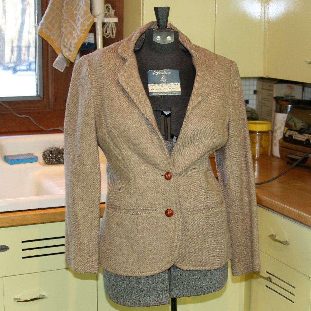 Vintage Women's Sport Coat Blazer White Stag